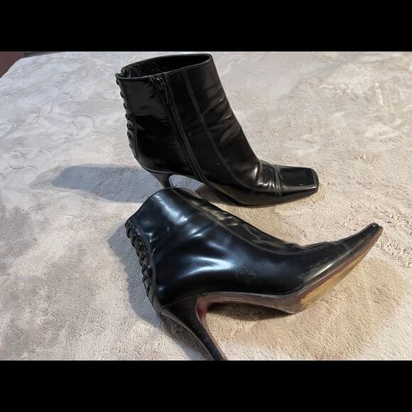 Via spiga structured square toe leather boots - Picture 1 of 10